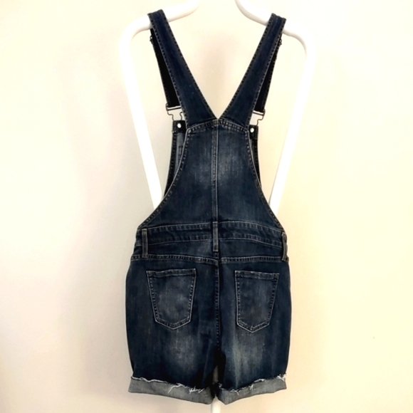 Gap Denim Cut Off Overalls  Small - Picture 2 of 14